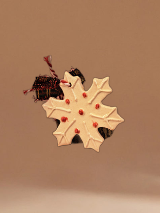 Kar Tanesi Ağaç Süsü Turkuaz