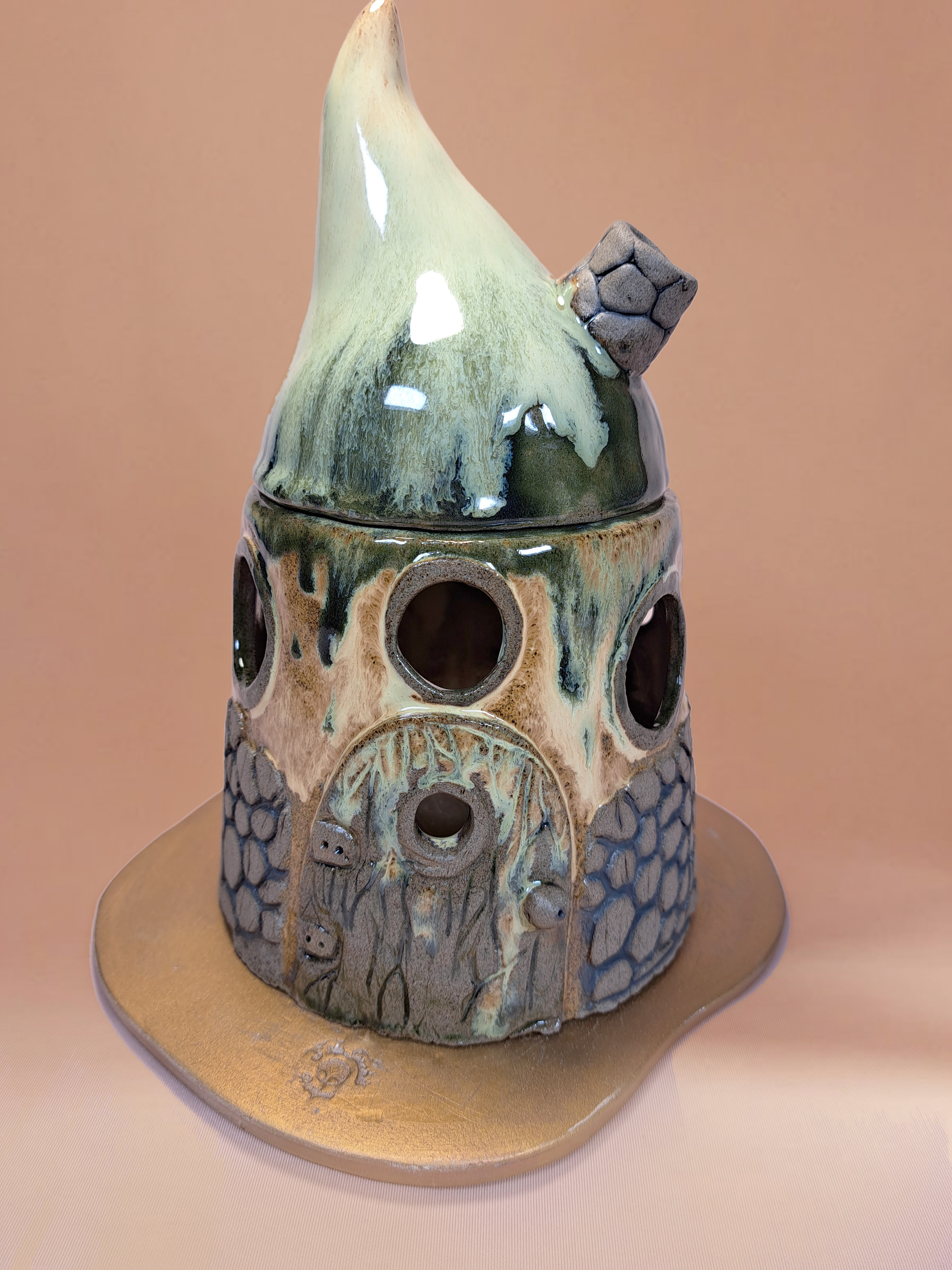 Gnome Hous Stoneware Mumluk ve Tütsülük